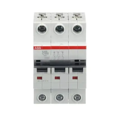 2CDS253001R0824 - S203-C100 MCB - S200 80-100A - 3P - 100 A - C - (AC) 6 kA - ABB