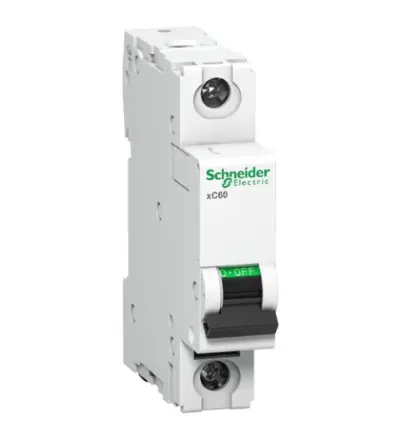 A9N1P06CGN - Miniature circuit breaker (MCB), Acti9 xC60, 1P, 6A, C curve, 10000A (IS/IEC60898-1) - Schneider Electric