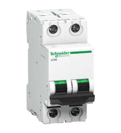 A9N2P25CIN - Miniature circuit breaker (MCB), Acti9 xC60, 2P, 25A, C curve, 15kA (IS/IEC60947-2) - Schneider Electric