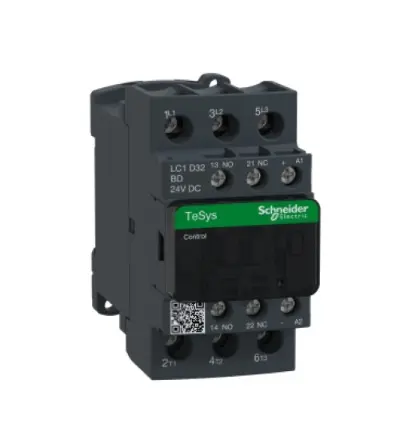 LC1D32BD - TeSys D contactor - 3P(3 NO) - AC-3 - 440 V 32 A - 24 V DC coil - Schneider Electric
