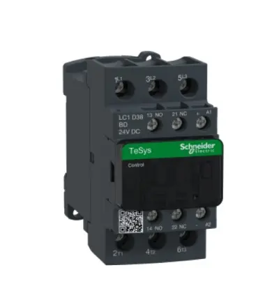 LC1D38BD - TeSys D contactor - 3P(3 NO) - AC-3 - 440 V 38 A - 24 V DC standard coil - Schneider Electric