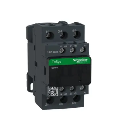 LC1D38F7 - TeSys D contactor - 3P(3 NO) - AC-3 - 440 V 38 A - 110 V AC 50/60 Hz coil - Schneider Electric
