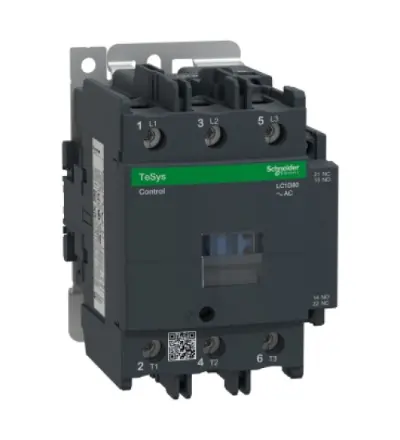 LC1D80F7 - TeSys D contactor - 3P(3 NO) - AC-3 - 440 V 80 A - 110 V AC 50/60 Hz coil - Schneider Electric