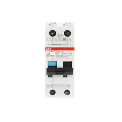 2CSR275080R1254 - Residual Current Circuit Breaker with Overcurrent Protection DS201 M - 1P+N - 30 mA - 25 A - C - Type AC - ABB