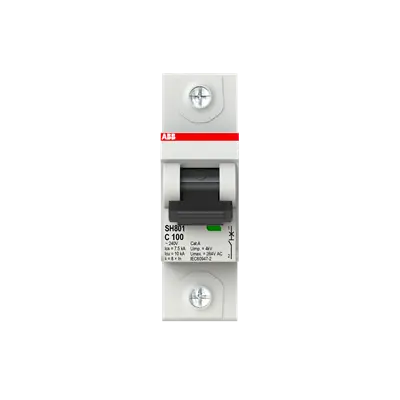 2TAZ190100R0824 - SH801-C100 Miniature Circuit Breaker C-Char.,10kA,100A,1P - ABB