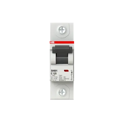 2TAZ190100R0844 - SH801-C125 Miniature Circuit Breaker C-Char.,10kA,125A,1P - ABB