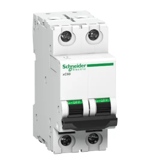 A9N2P16DGN - Miniature circuit breaker (MCB), Acti9 xC60, 2P, 16A, D curve, 10000A (IS/IEC60898-1) - Schneider Electric