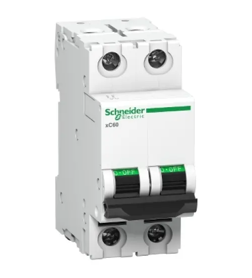 A9N2P20BGN - Miniature circuit breaker (MCB), Acti9 xC60, 2P, 20A, B curve, 10000A (IS/IEC60898-1) - Schneider Electric