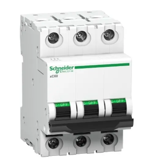 A9N3P32D - Miniature circuit breaker (MCB), Acti9 xC60, 3P, 32A, D curve, 10000A (IS/IEC60898-1) - Schneider Electric