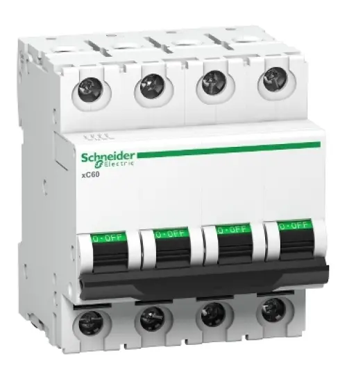 A9N4P16DGN - Miniature circuit breaker (MCB), Acti9 xC60, 4P, 16A, D curve, 10000A (IS/IEC60898-1) - Schneider Electric