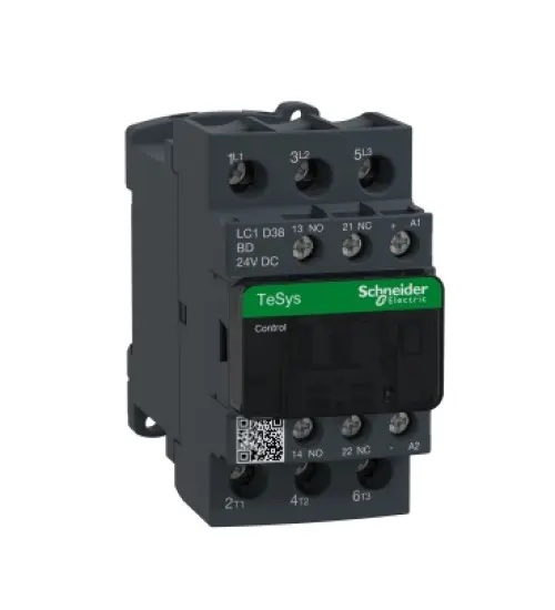LC1D38BD - TeSys D contactor - 3P(3 NO) - AC-3 - 440 V 38 A - 24 V DC standard coil - Schneider Electric