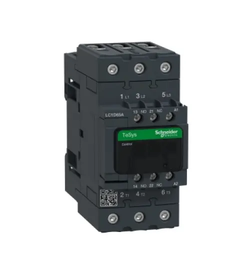 LC1D65AM7 - TeSys D contactor - 3P(3 NO) - AC-3 - 440 V 65 A - 220 V AC 50/60 Hz coil - Schneider Electric